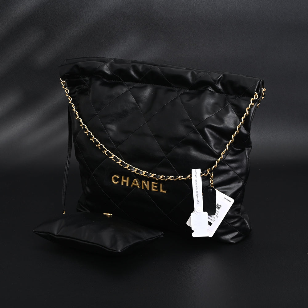 Chanel 19 Flap Bag – Black Quilted Lambskin with Gold & Ruthenium Hardware