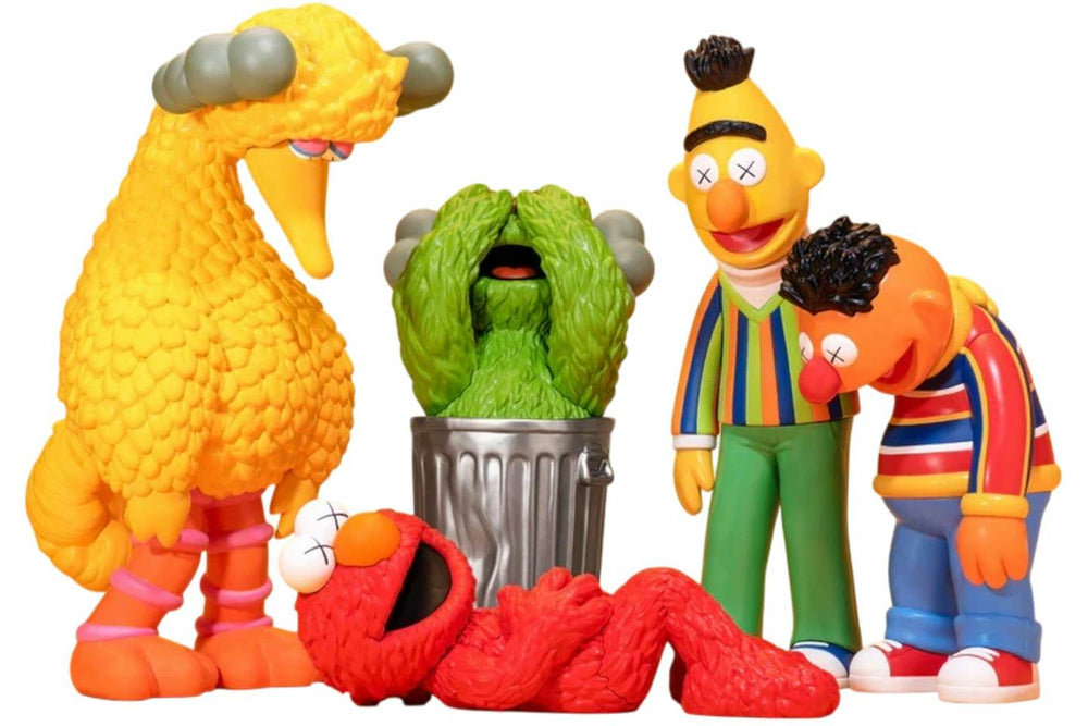 KAWS x Sesame Street Vinyl Figure Set - 5 Figures