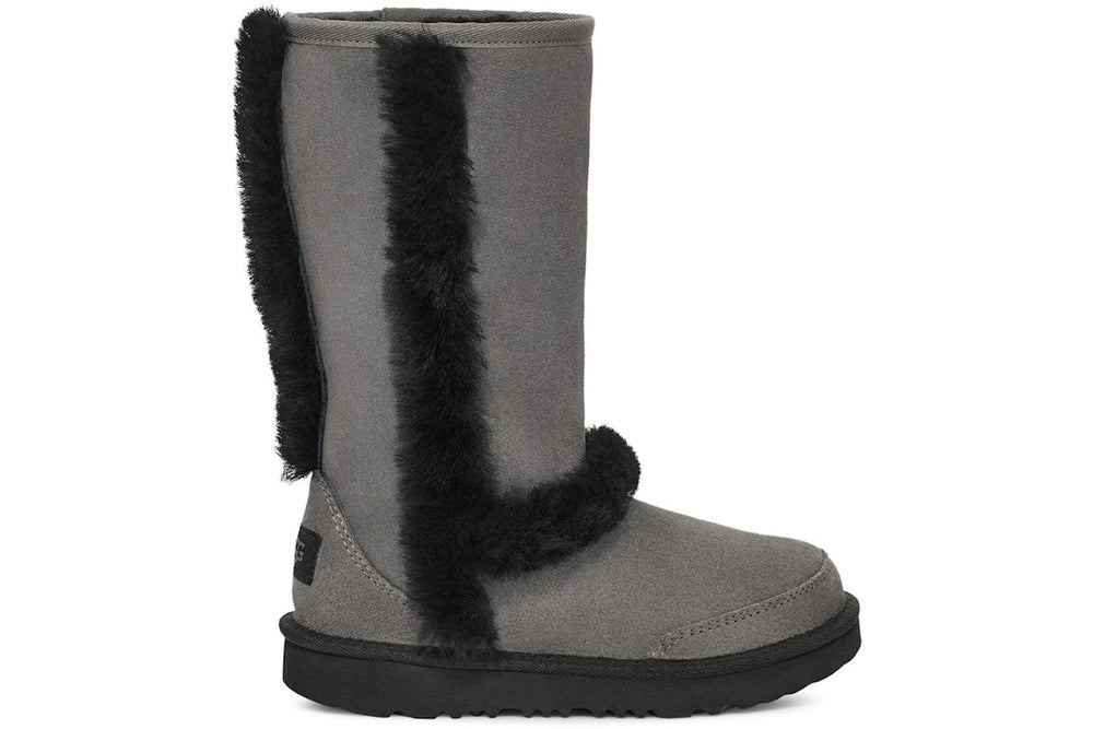 UGG Sunburst Tall Boot - Grey/Black (Kids)