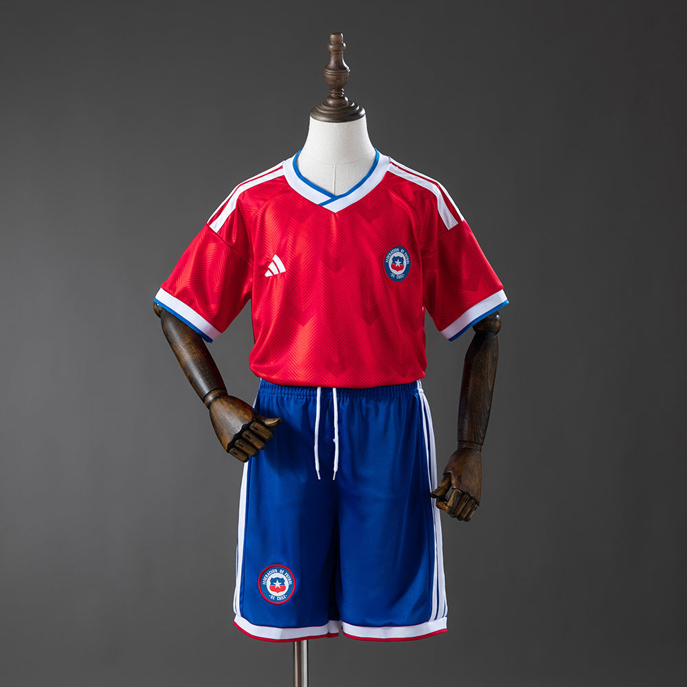 Kids Chile Home Jersey 2026 Football Kit Soccer
