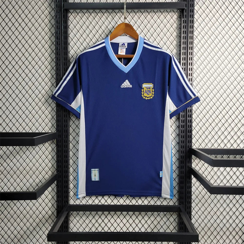 Argentina Retro Jersey 1998 Away Football Soccer Shirt