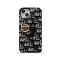 CD iPhone Case with Card Holder Black product image 1, provided for visual reference and product detail review