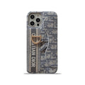 CD iPhone Case with Card Holder Gray product image 1, provided for visual reference and product detail review