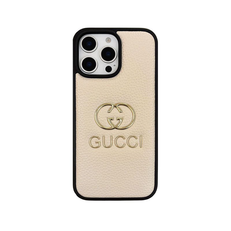 Leather GG Phone Case product image 1, provided for visual reference and product detail review