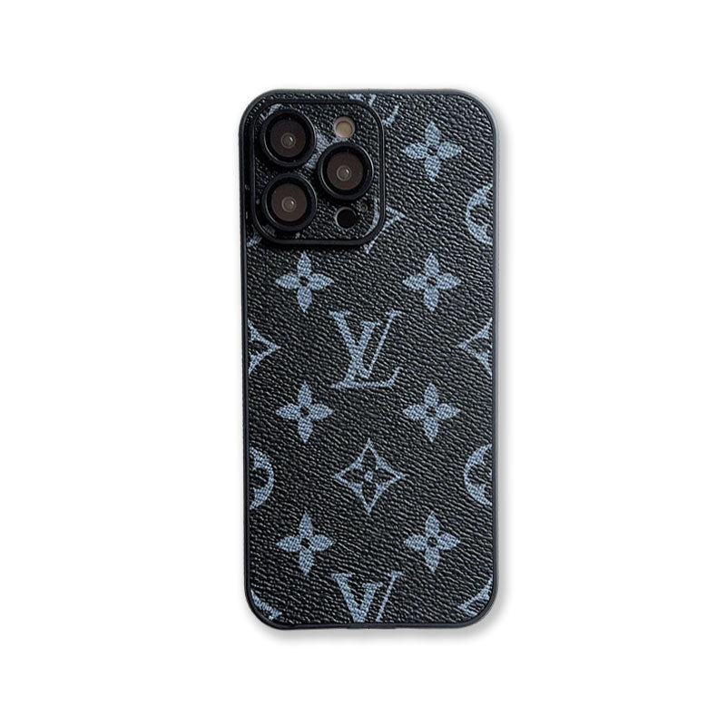 Leather Monogram Phone Case with Lens Protection product image 1, provided for visual reference and product detail review