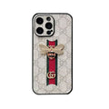 Classic Leather GG Bees Phone Case with Strap product image 1, provided for visual reference and product detail review