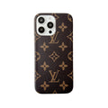 Classic Leather Monogram Phone Case for iPhone Large Print product image 1, provided for visual reference and product detail