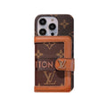 Monogram iPhone Case with Wallet and Crossbody Strap Brown product image 1, provided for visual reference and product detail