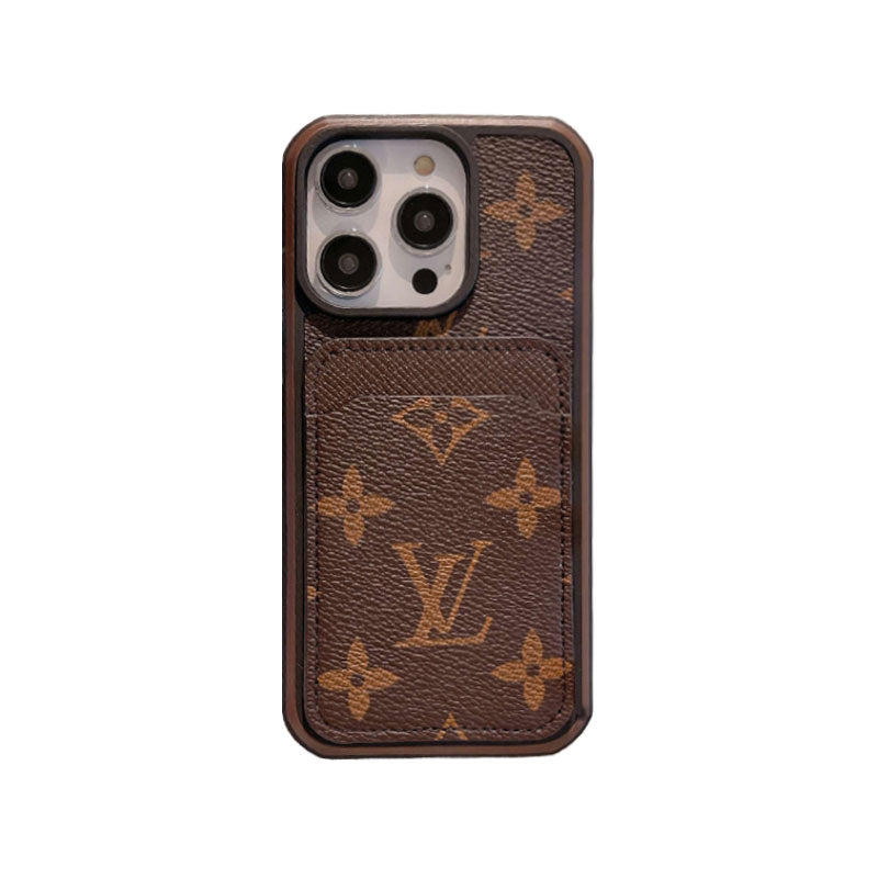 Monogram iPhone Case with Card Holder Large Print product image 1, provided for visual reference and product detail review