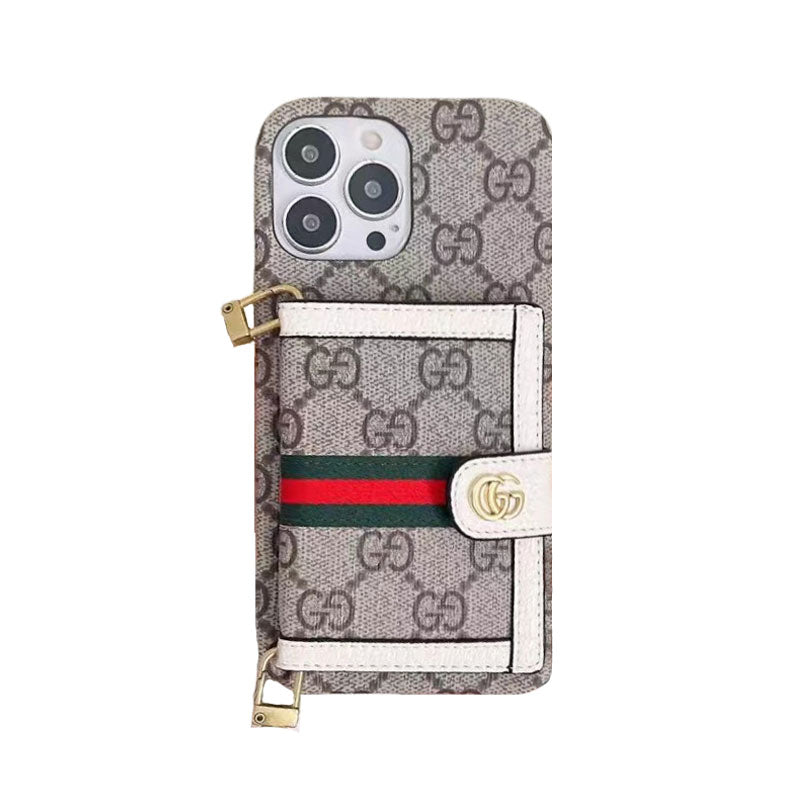 GG iPhone Case with Wallet and Crossbody Strap product image 1, provided for visual reference and product detail review