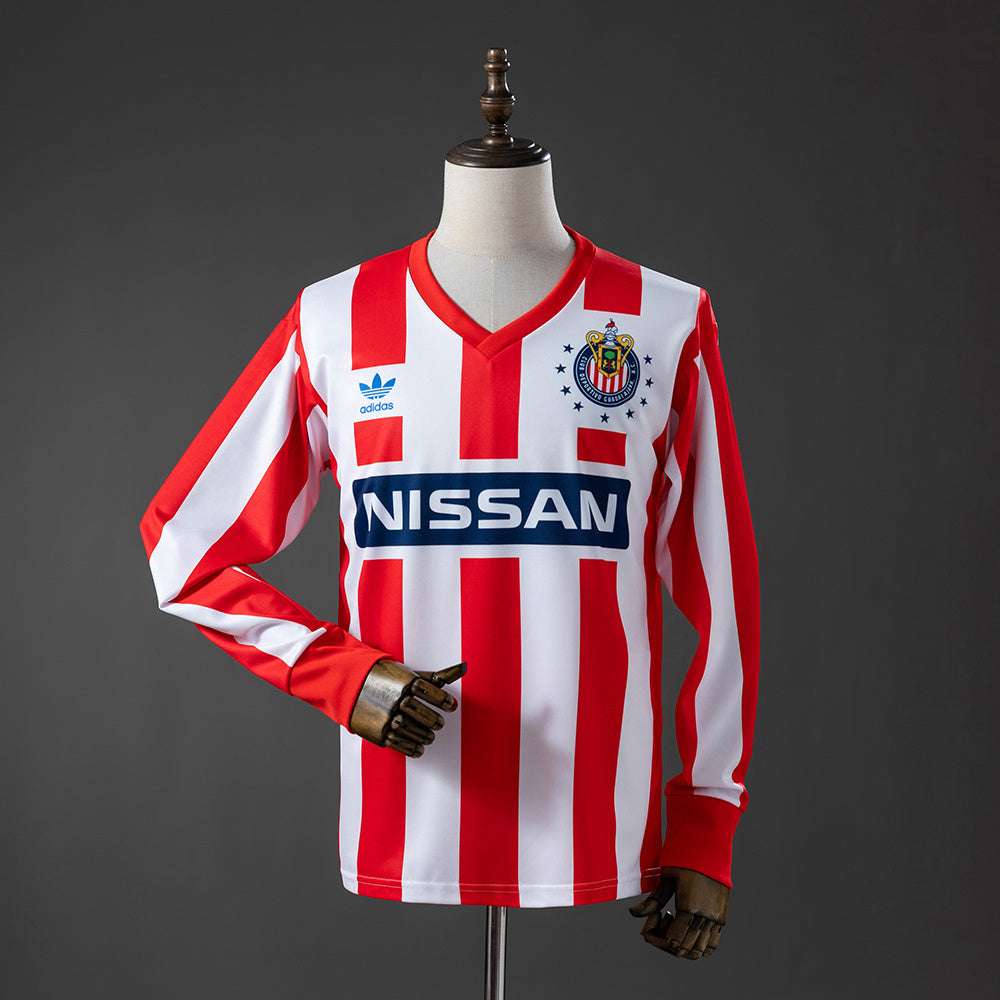 Retro Chivas Home Jersey 1990-1991 Long Sleeves Football product image 1