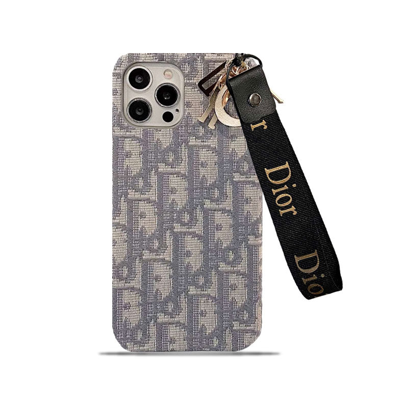 CD iPhone Case with Strap Gray product image 1, provided for visual reference and product detail review
