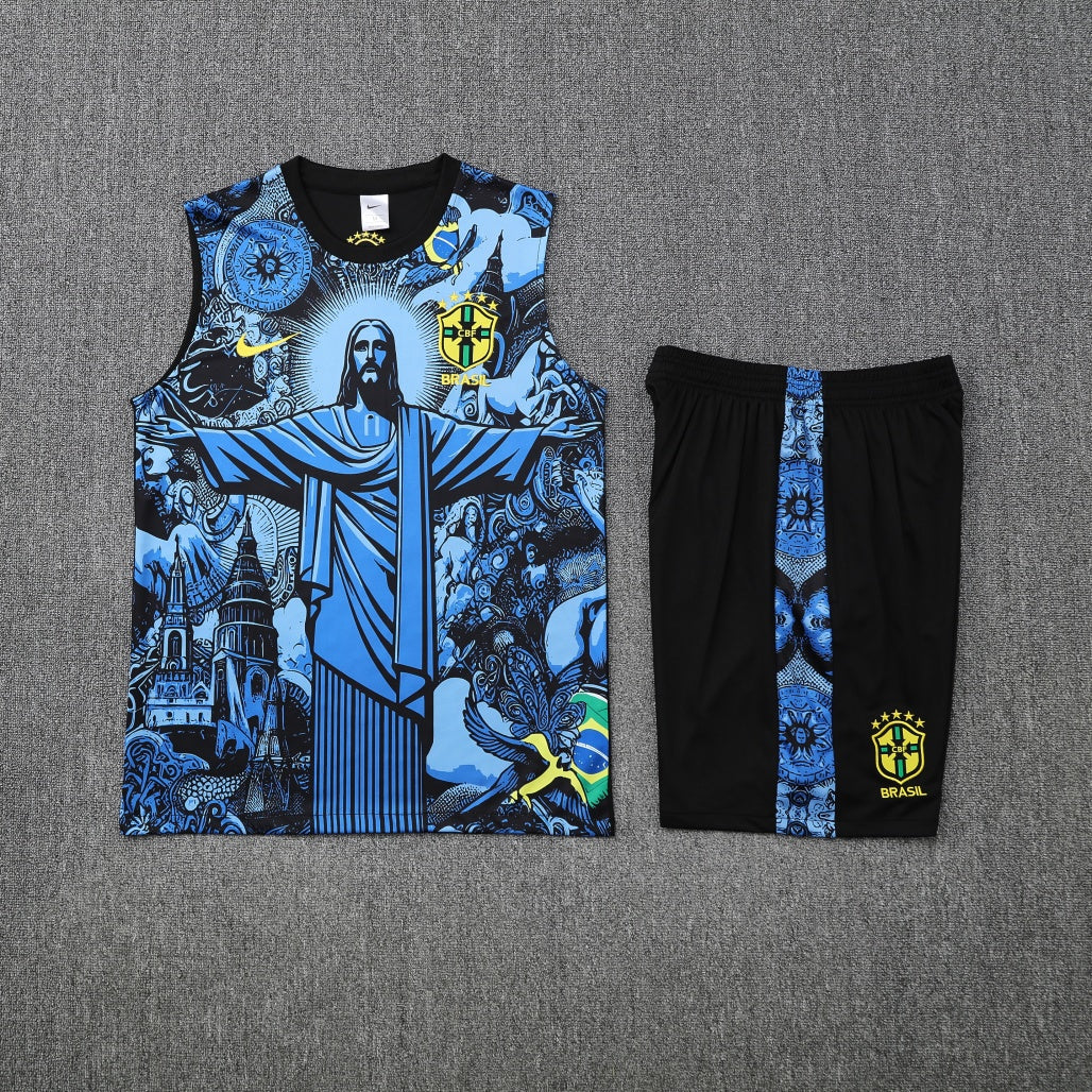 Brazil Vest Set Training Tracksuits 25/26 Football Kit product image 3