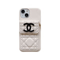 CC iPhone Case with Wallet and Strap White product image 1, provided for visual reference and product detail review
