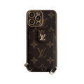Monogram iPhone Case with Card Wallet and Strap product image 1, provided for visual reference and product detail review
