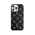 Classic Leather Monogram Phone Case for iPhone Large Print product image 1, provided for visual reference and product detail
