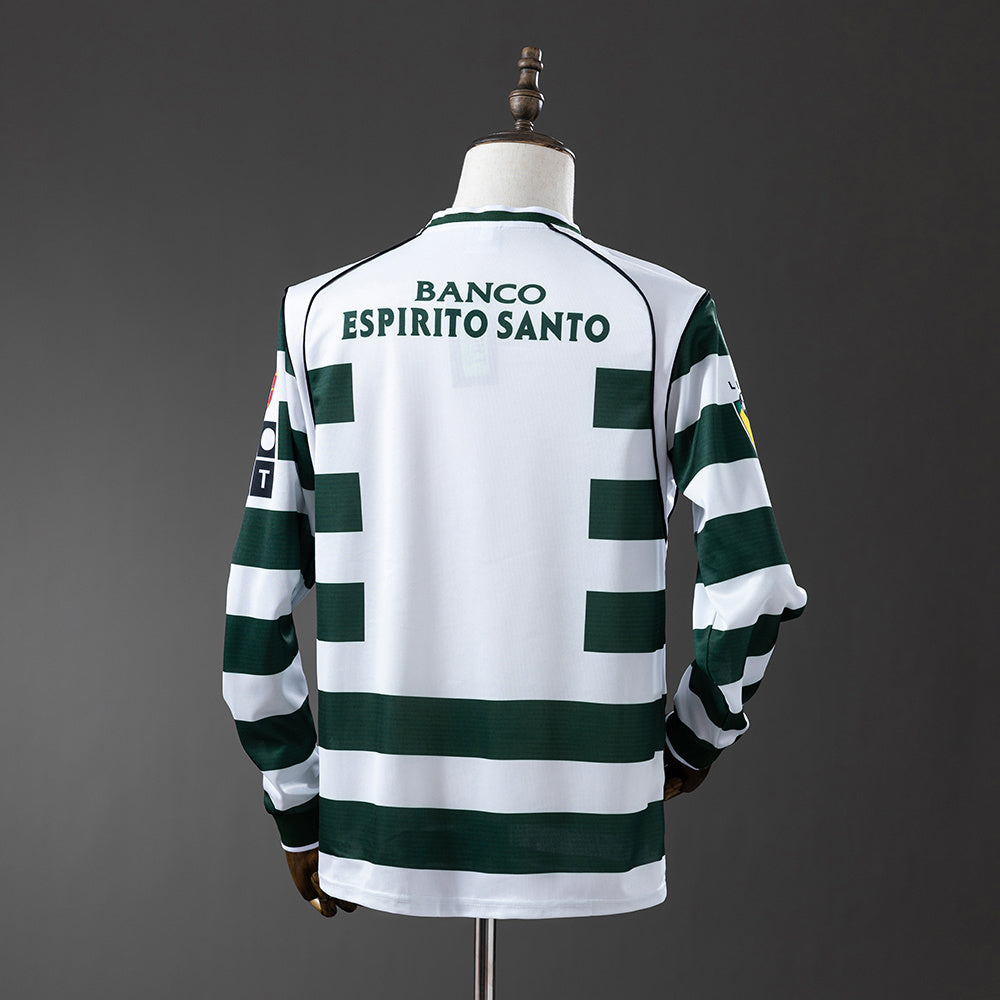 Sporting CP Jersey 2001/03 Home Retro Football Kit Long product image 2