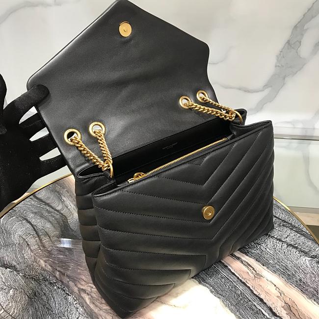 YSL Medium 32 Loulou Bag Black in Gold product image 4, provided for visual reference and product detail review