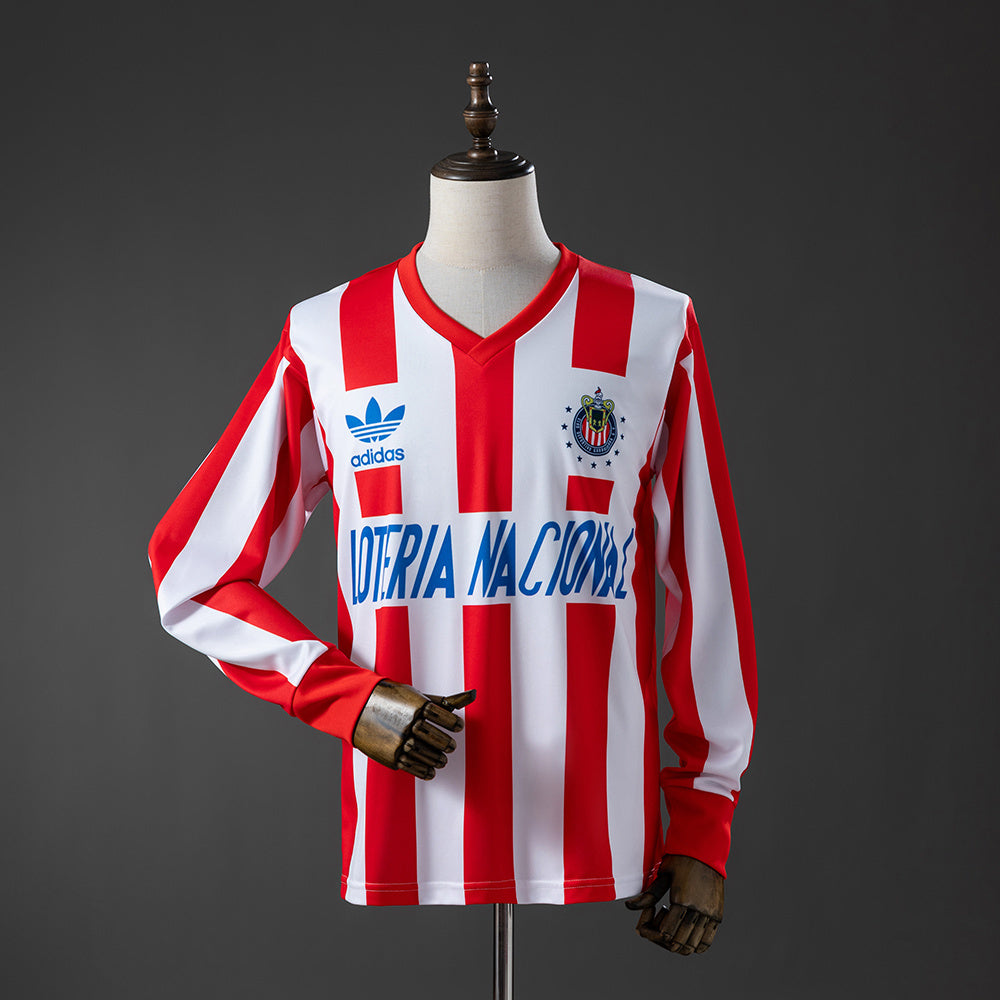 Retro Chivas Home Jersey 1991-1992 Long Sleeves Football