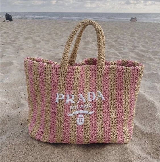 Prada Raffia Bag - Pink product image 2, provided for visual reference and product detail review