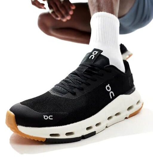On Cloudnova Black/White Lifestyle Sneakers product image 4, provided for visual reference and product detail review