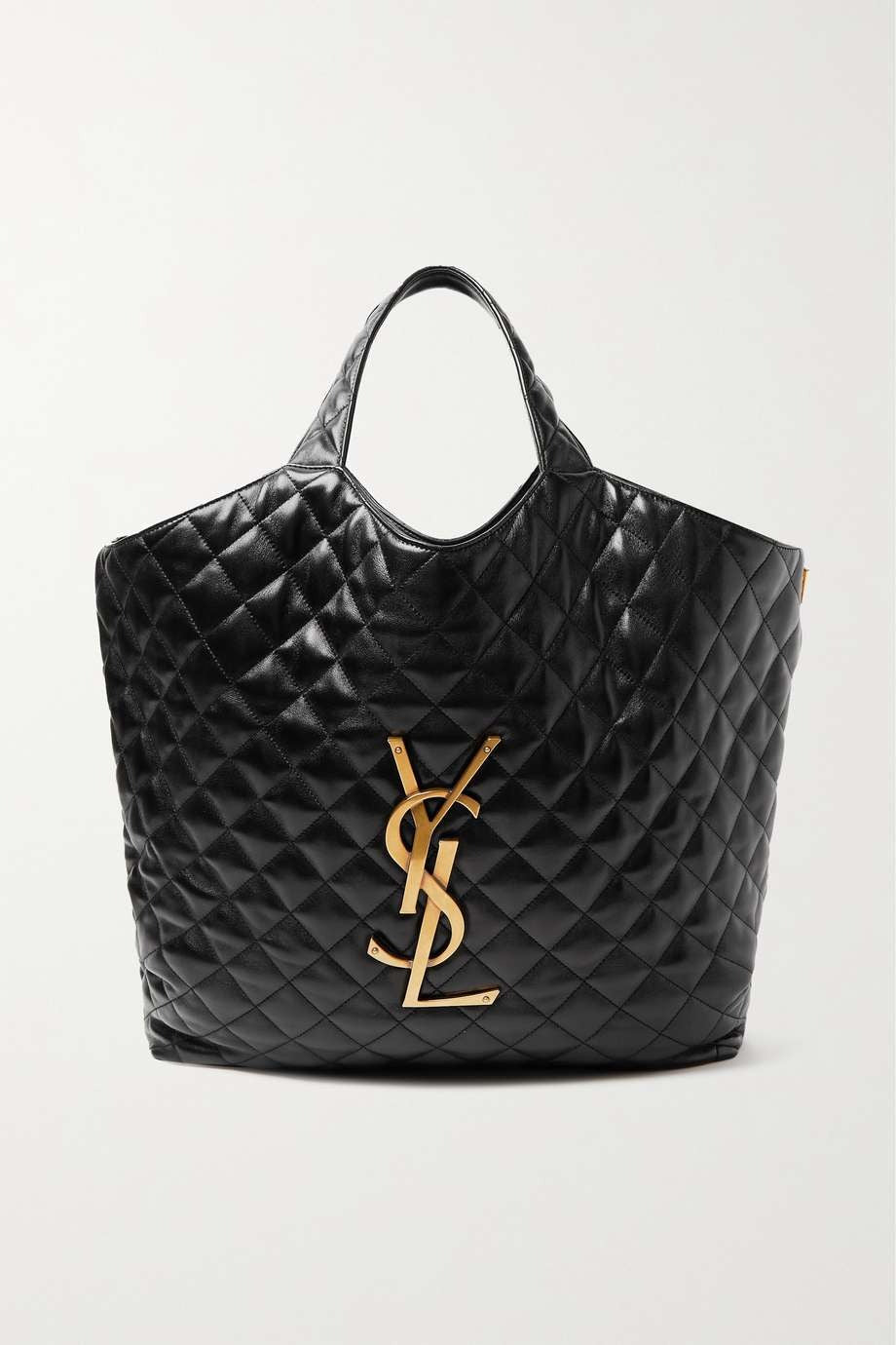 Saint Laurent Icare Extra Large Embellished Quilted Leather Tote - Black product image 2, provided for visual reference and