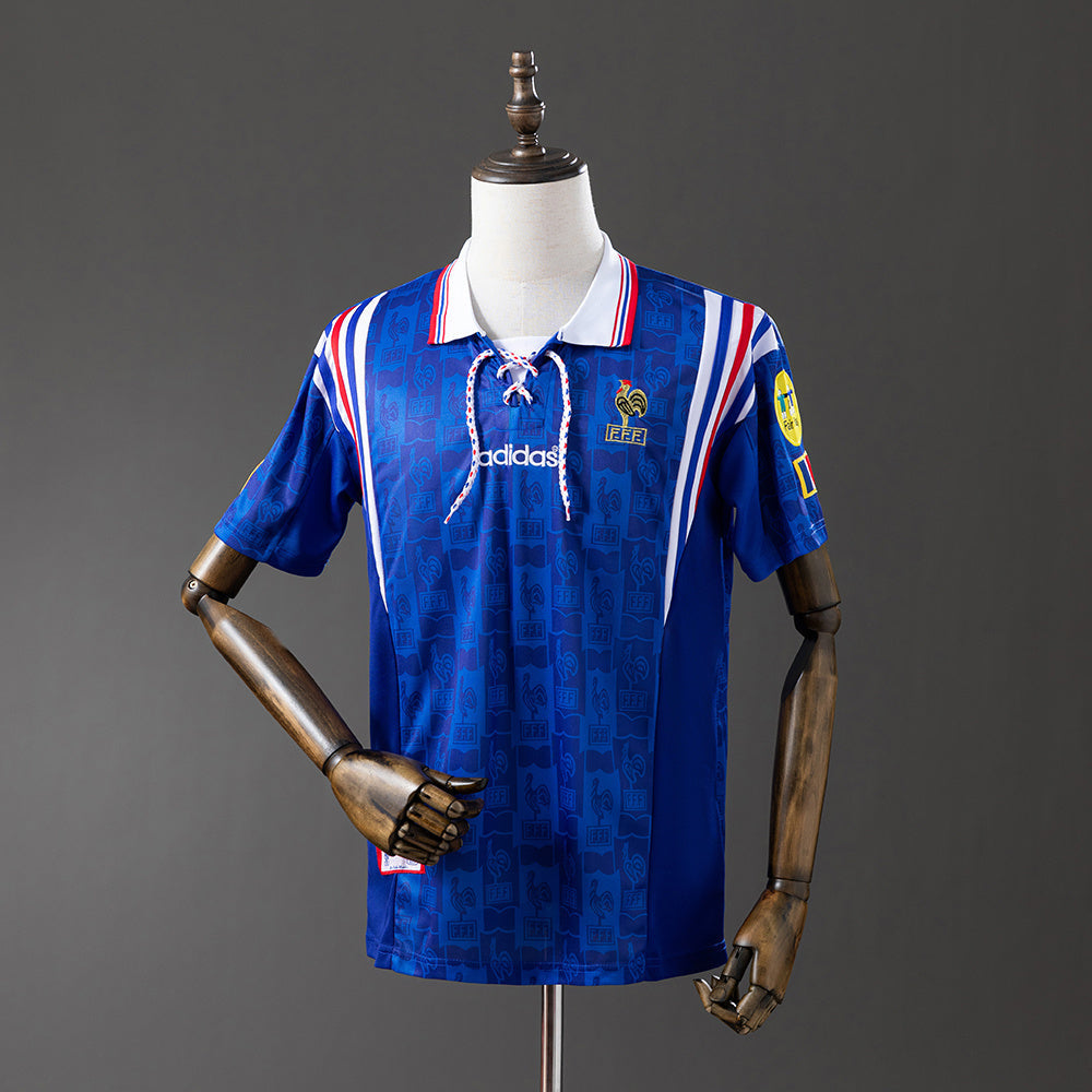 France Jersey 1996 Retro Home Football Kit product image 1