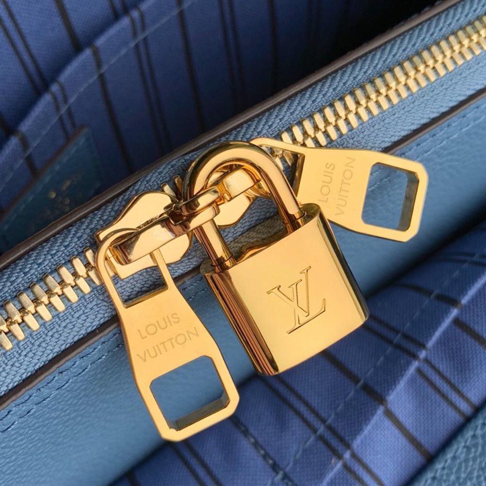Louis Vuitton Montaigne MM Blue Handbag product image 5, provided for visual reference and product detail review