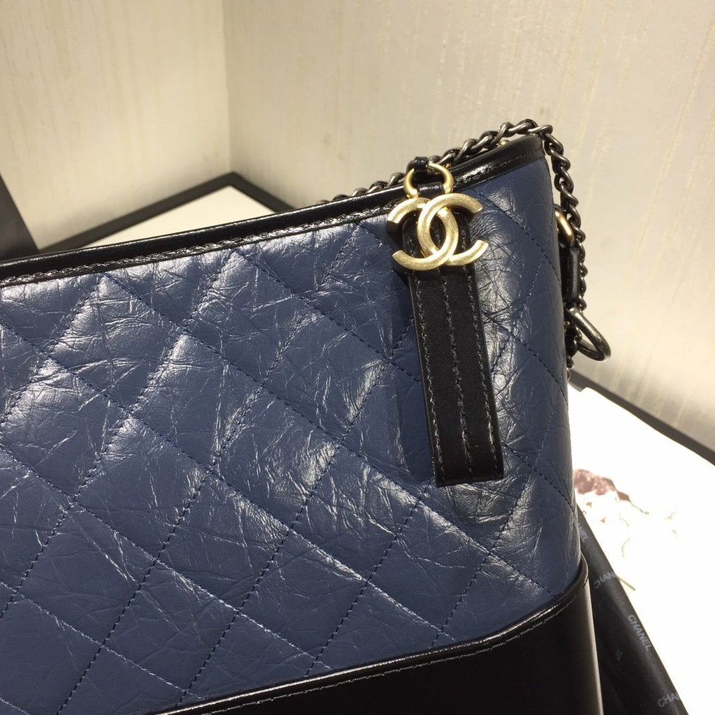 Chanel's Gabrielle Large Hobo Bag - Blue & Brown product image 4, provided for visual reference and product detail review