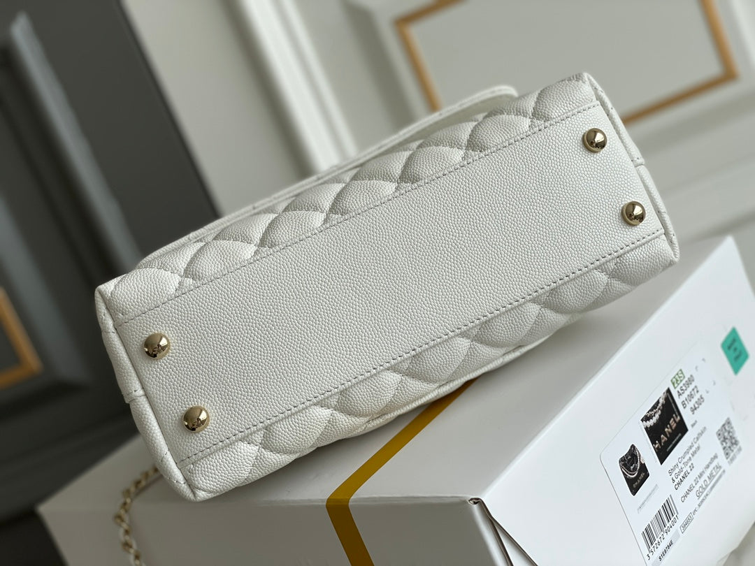Chanel Coco Handle White Bag product image 4, provided for visual reference and product detail review