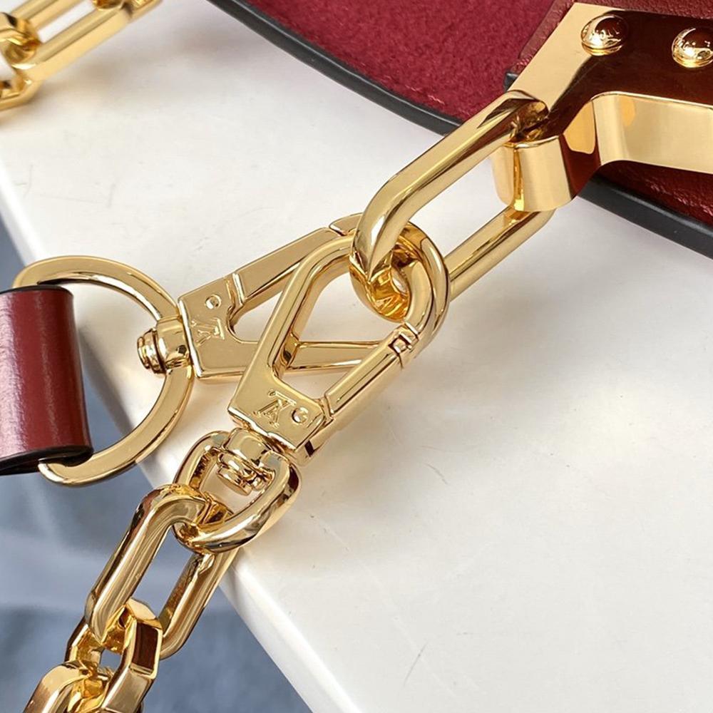 LV Dauphine MM Cherry Red Handbag product image 7, provided for visual reference and product detail review
