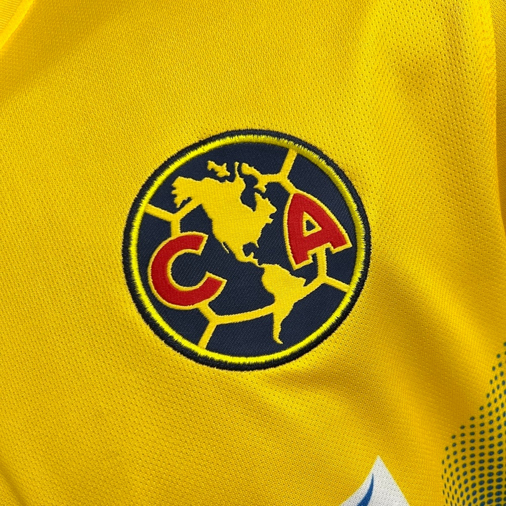 Retro Club America Jersey 2013-14 Home Yellow Football Kit product image 5