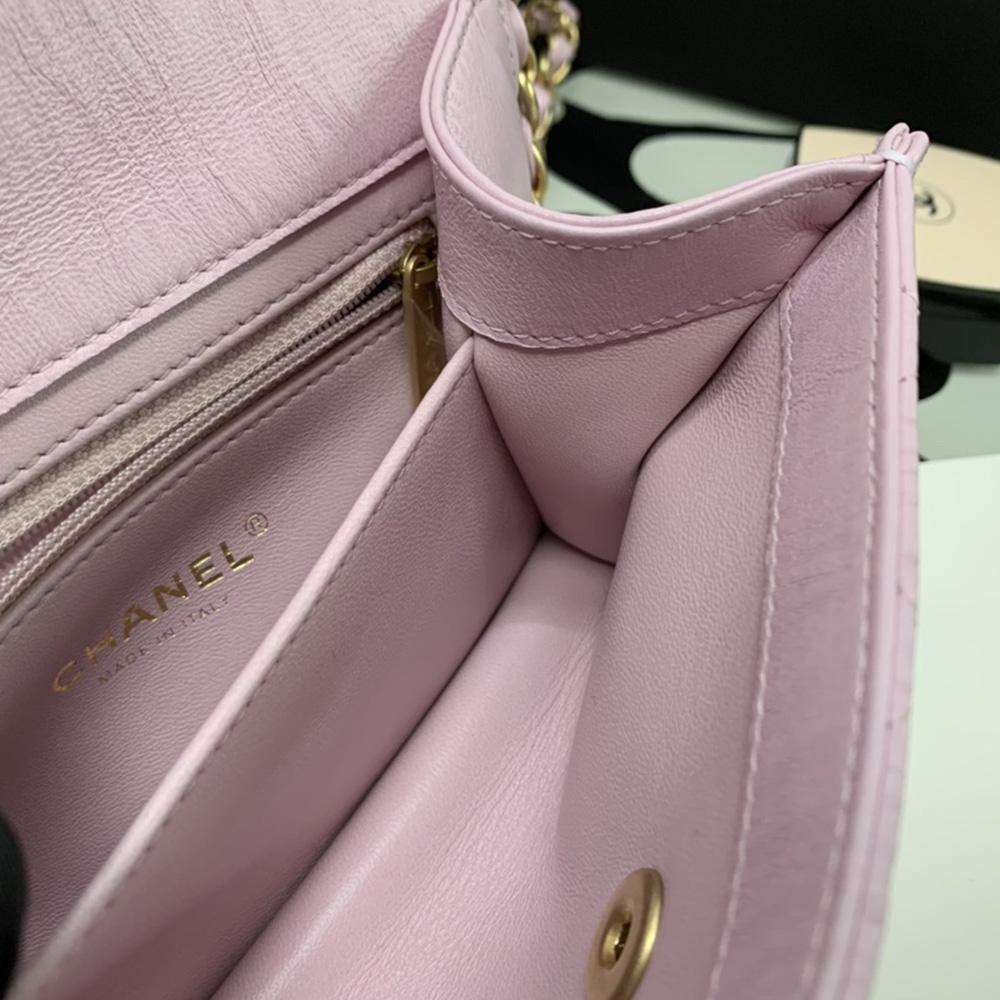 Chanel Mini Flap Bag Pink with Top Handle product image 7, provided for visual reference and product detail review
