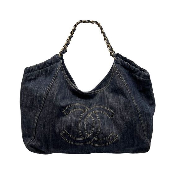 YSL Large Capacity Denim Tote Bag - Demin product image 4, provided for visual reference and product detail review