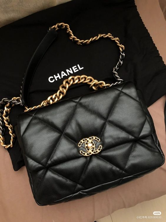 Chanel 19 Bag 30cm - Black product image 3, provided for visual reference and product detail review