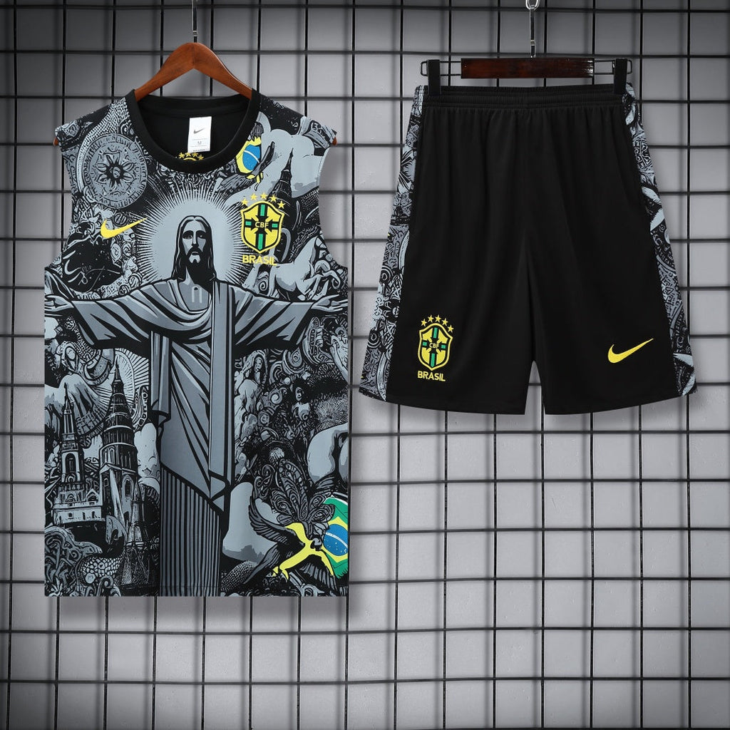 Brazil Vest Set Training Tracksuits 25/26 Football Kit product image 1