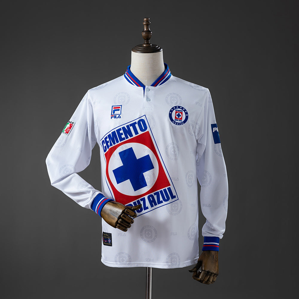 Retro Cruz Azul Away Jersey 1998 Long Sleeves Football Kit product image 1