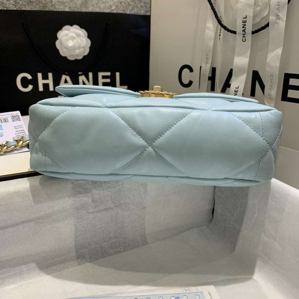 Chanel 19 Small Flap Bag Tiffany Blue product image 6, provided for visual reference and product detail review
