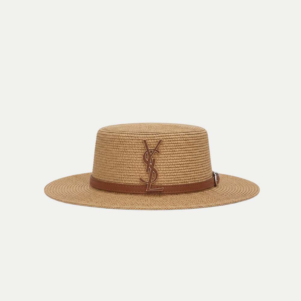 YSL Straw Fedora Hat product image 1, provided for visual reference and product detail review