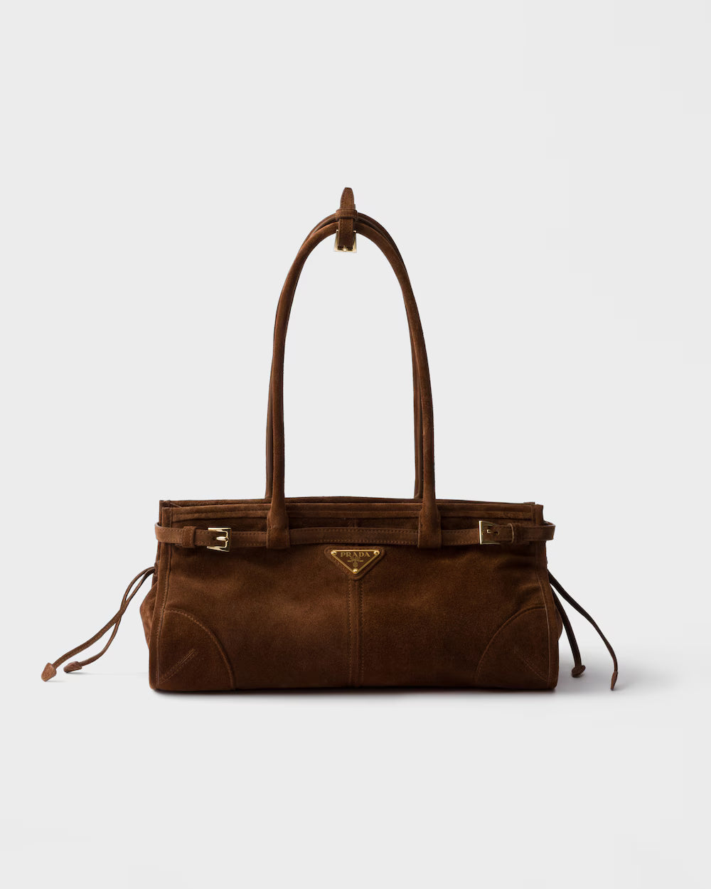 Prada Bonnie Medium Suede Handbag product image 1, provided for visual reference and product detail review