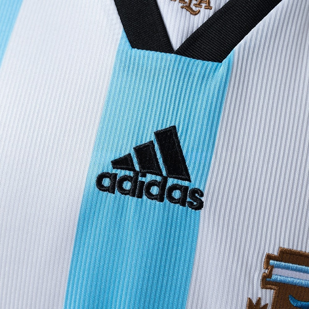 Argentina Jersey 1998 Home Retro Football Kit Long Sleeves product image 5
