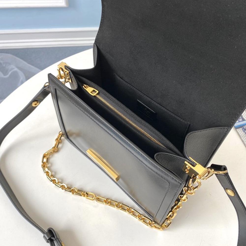 LV Dauphine MM Black Smooth Handbag product image 5, provided for visual reference and product detail review