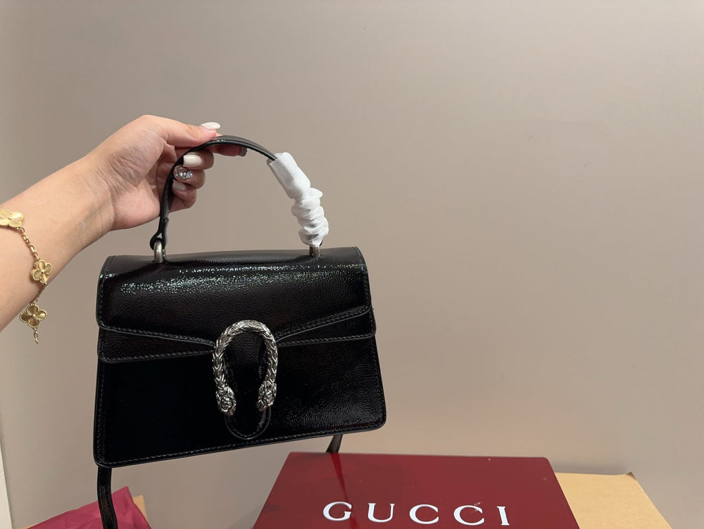 Gucci Glossy Black Handbag Crossbody product image 8, provided for visual reference and product detail review