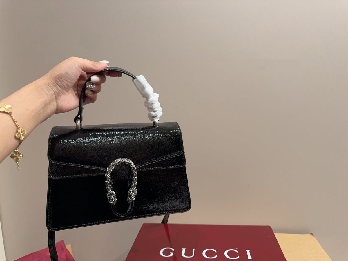 Gucci Glossy Black Handbag Crossbody product image 8, provided for visual reference and product detail review