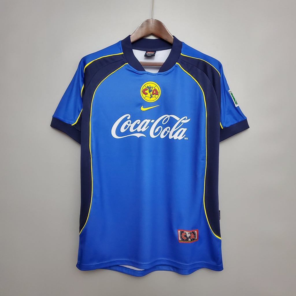 Retro Club America Jersey 2001-02 Away Blue Football Kit product image 1