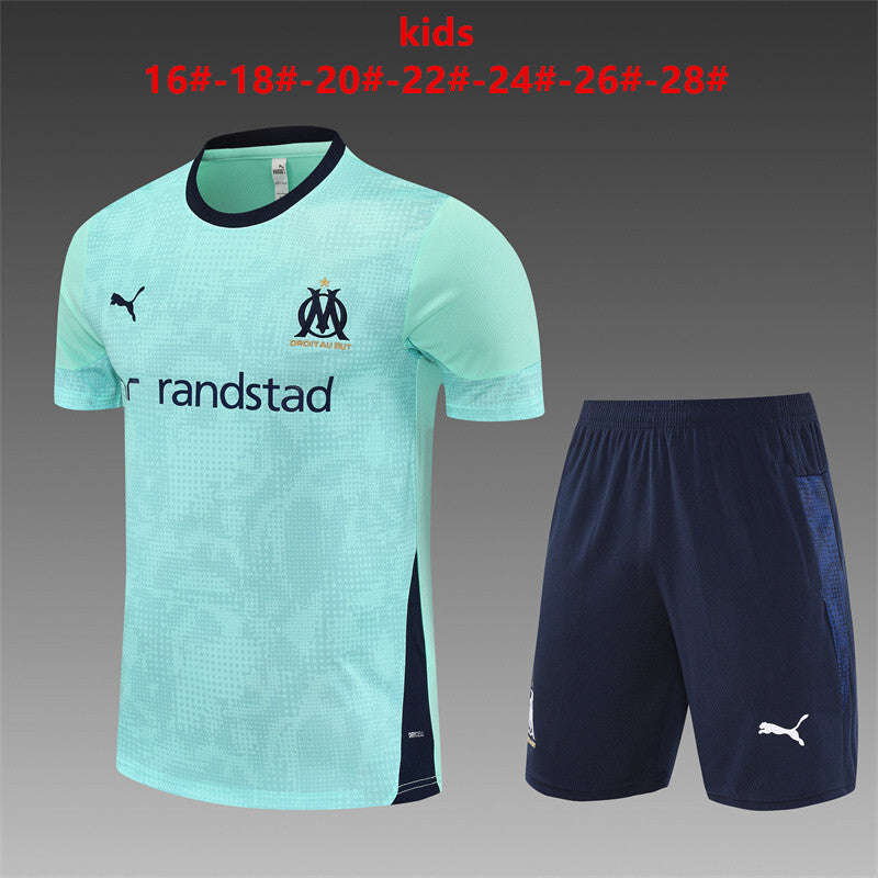 Kids Marseille Training Tracksuits 25/26 Football Jersey product image 1