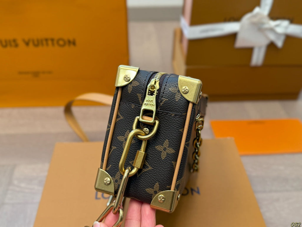 Louis Vuitton LV Soft Trunk Box Bag Satchel Bag - Brown product image 3, provided for visual reference and product detail