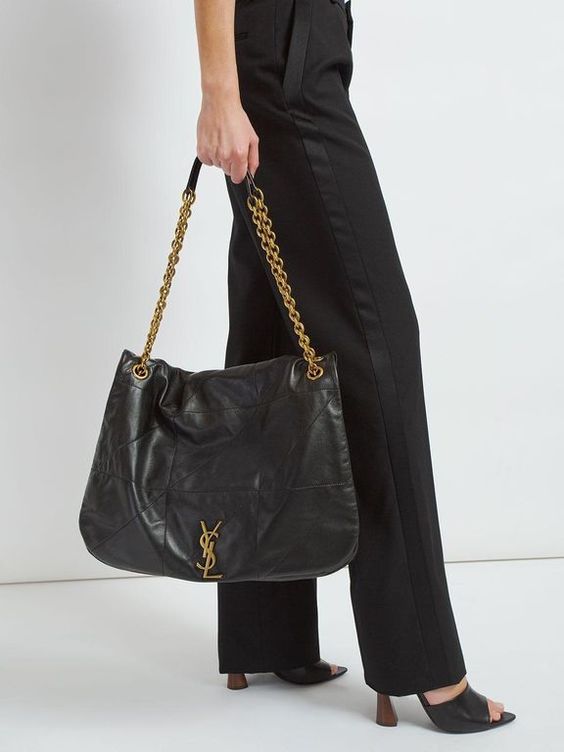 Saint Laurent Jamie 4.3 Leather Shoulder Bag - Black product image 4, provided for visual reference and product detail review