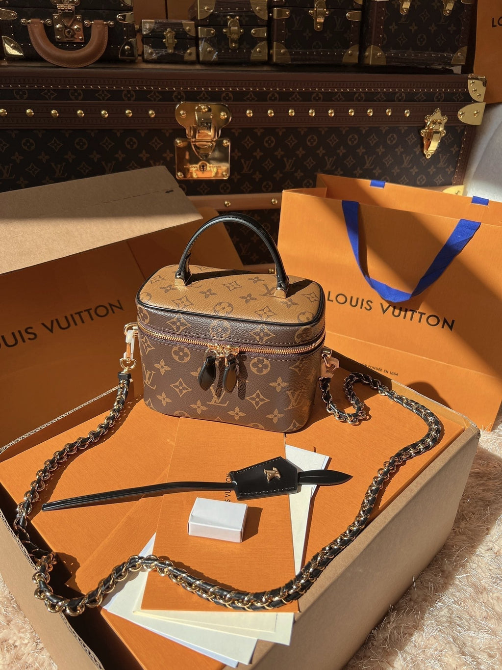 LV Vanity PM Monogram Crossbody Bags product image 1, provided for visual reference and product detail review
