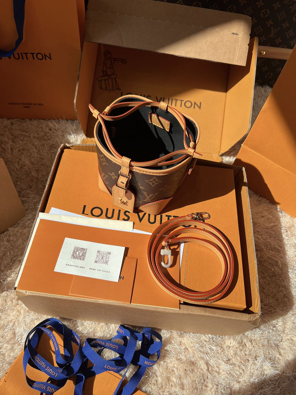 LV Mini Drawstring Bucket Bags product image 6, provided for visual reference and product detail review